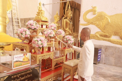 ร่วมพิธีเจริญพระพุทธมนต์ และเวียนเทียน เนื่องในวันมาฆบูชา ... พารามิเตอร์รูปภาพ 1