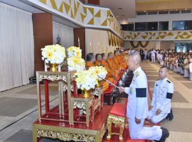 ร่วมพิธีเจริญพระพุทธมนต์และทำบุญตักบาตร (ข้าวสารอาหารแห้ง) ... พารามิเตอร์รูปภาพ 4