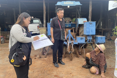 ลงพื้นที่สำรวจติดตามข้อมูลหลังการอบรมของสมาชิกเกษตรกรโครงการส่งเสริมและพัฒนาอาชีพเพื่อแก้ไขปัญหาที่ดินทำกินของเกษตรกร ... พารามิเตอร์รูปภาพ 1